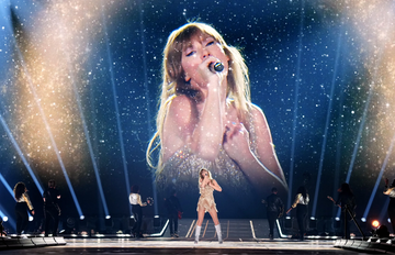 Image of Taylor Swift on her eras tour.