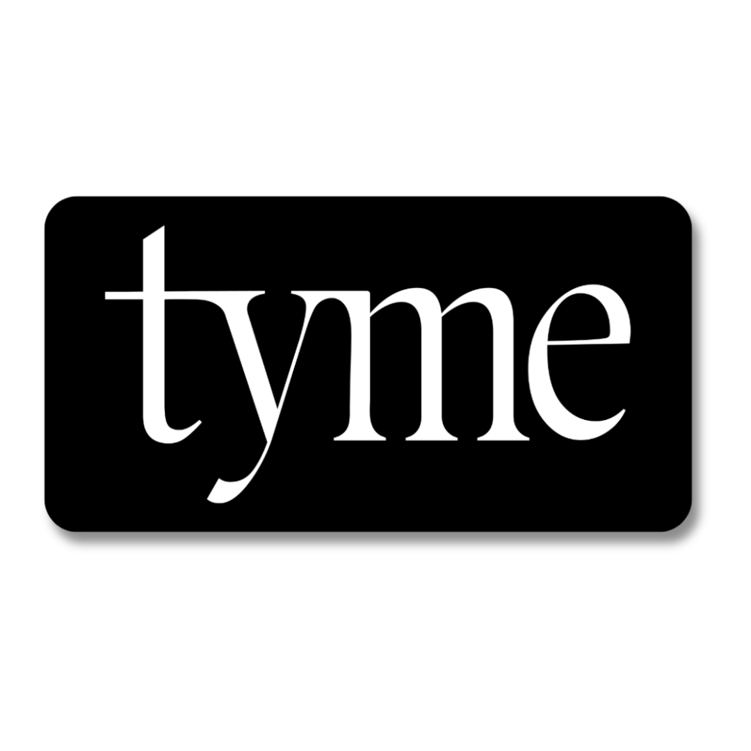 Tyme black and white logo